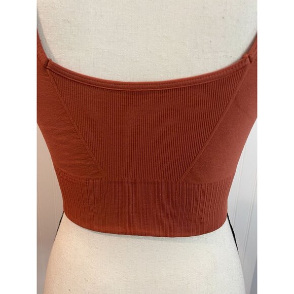 Free People FP Movement Sports Bra Wide Strap Crop Top Size XS/S Brown - Picture 9 of 15